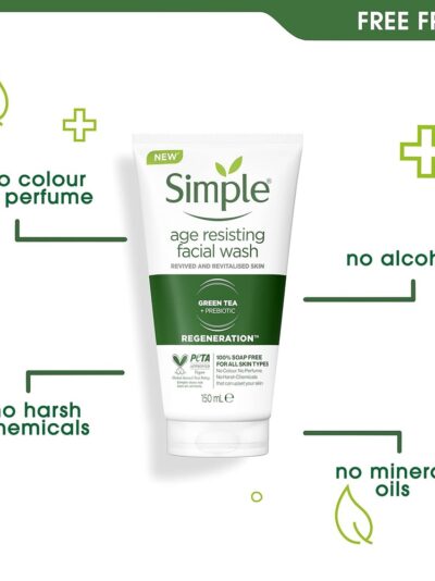 Simple Regeneration Age Resisting Facial Wash - Image 3