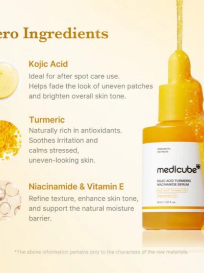 MEDICUBE Kojic Acid Turmeric Niacinamide Serum - Image 3