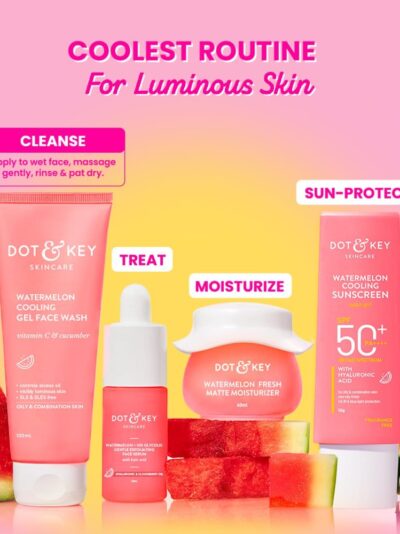 Dot & Key Watermelon Cooling Gel Face Wash With Vitamin C & Cucumber - Image 3