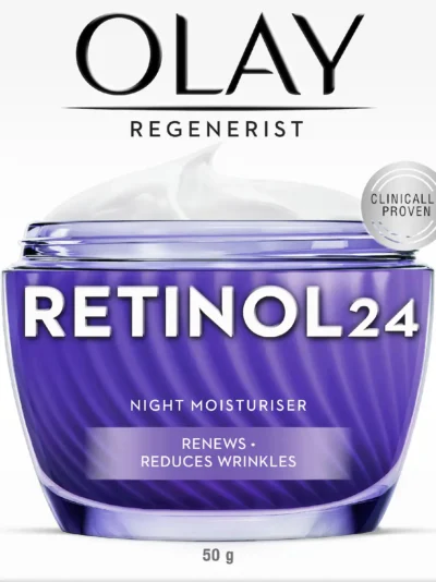 Olay Regenerist Retinol 24 Night Moisturiser Face Cream 50g - Image 1