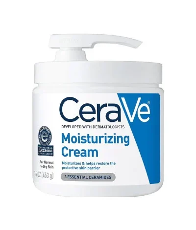 CeraVe Moisturizing Cream For Normal To Dry Skin 453g With Pump (USA) - Image 3