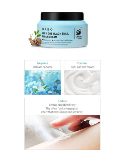 DABO All In One Black Snail Repair Cream - Image 3