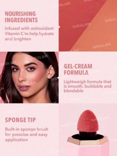 SHEGLAM Color Bloom Liquid Blush Matte Finish-Love Cake - Image 3