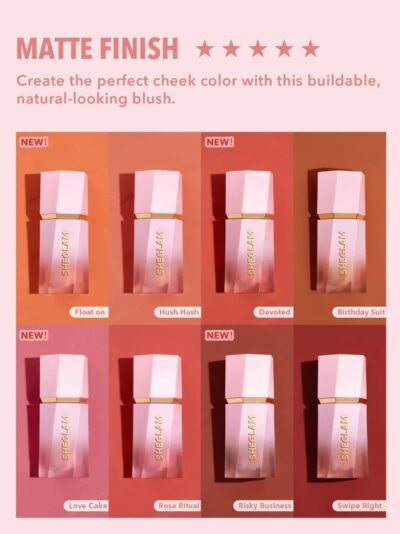 SHEGLAM Color Bloom Liquid Blush Matte Finish-Love Cake - Image 4
