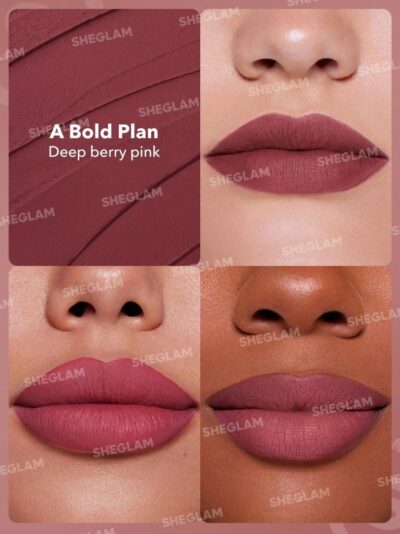 SHEGLAM Dynamatte Boom Long-lasting Matte Lipstick-A Bold Plan - Image 4