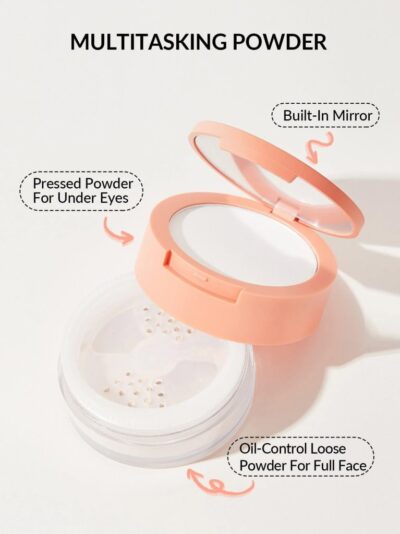 SHEGLAM Insta-Ready Face & Under Eye Setting Powder Duo-Translucent - Image 5