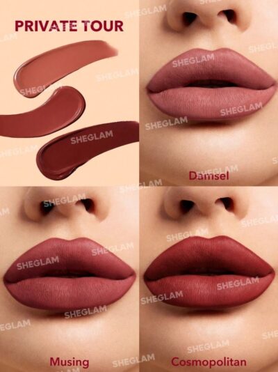 SHEGLAM Matte Allure Mini Liquid Lipstick Set-Private Tour - Image 5