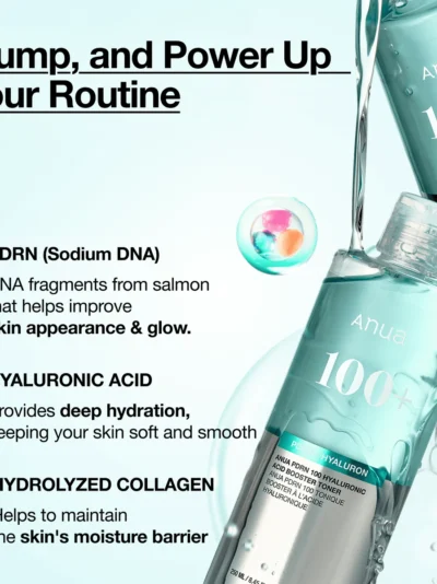 Anua PDRN 100 Hyaluronic Acid Booster Toner - Image 3