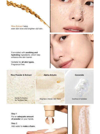 Anua Rice Enzyme Brightening Cleansing Powder 40gm - Image 3