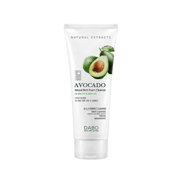 Velora Cosmetica - Dabo Natural Rich Foam Cleanser Avocado 180 ml Velora Cosmetica - Dabo Natural Rich Foam Cleanser Avocado 180 ml