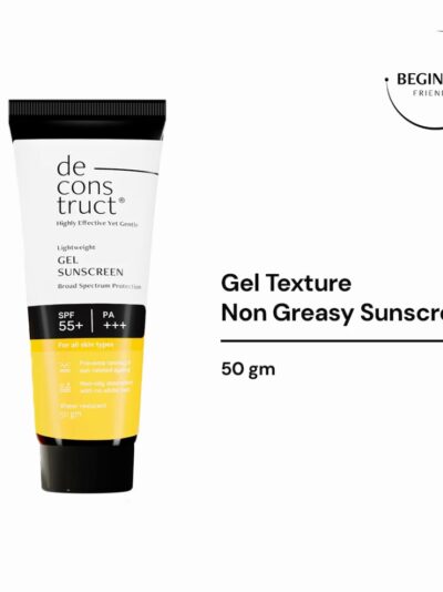 Deconstruct Lightweight Gel Water Resistant Sunscreen for Oily Skin SPF 55+ PA+++ - Image 5