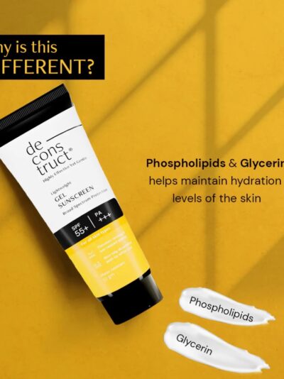 Deconstruct Lightweight Gel Water Resistant Sunscreen for Oily Skin SPF 55+ PA+++ - Image 3