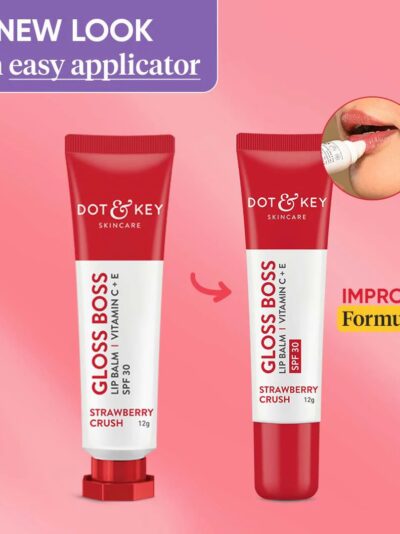 Dot and Key Gloss Boss Vitamin C + E Lip Balm with SPF 30 - Strawberry Crush - Image 4