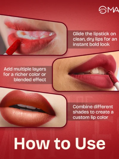MARS Queen of Mattes Set of 03 Liquid Lipsticks - 05 Blushed Nudes - Image 5