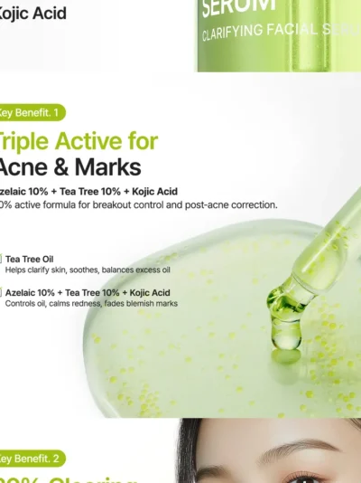 Purito Azelaic Acid 10% + Kojic Acid + Tea Tree Facial Serum - Image 3