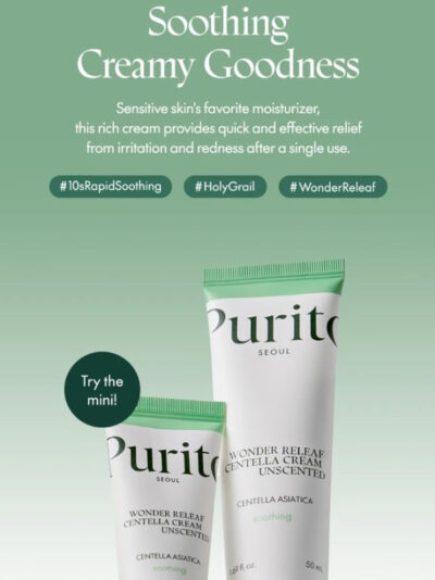 PURITO SEOUL Wonder Releaf Centella Cream Unscented 15ml - Image 3