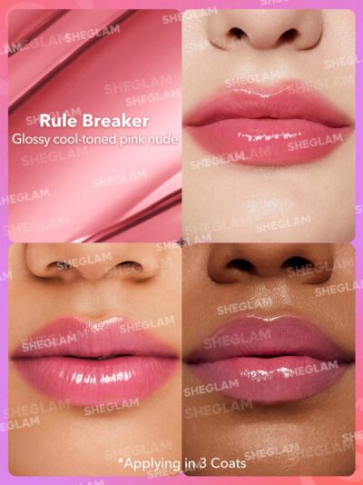 SHEGLAM Mirror Kiss High-Shine Lipstick-Rule Breaker - Image 4