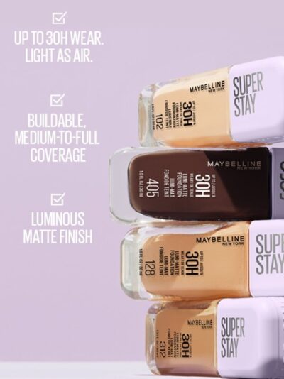 Maybelline Super Stay Lumi-Matte Up To 30HR Wear Foundation with SPF 16 - 115 - Image 6