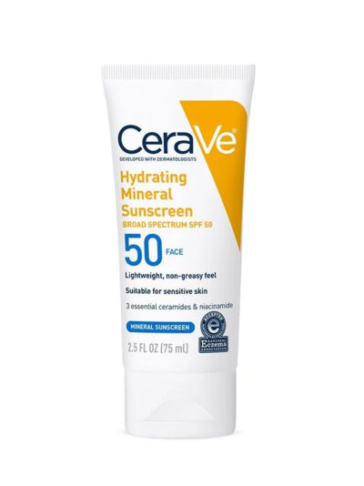 CeraVe Hydrating Mineral Sunscreen SPF 50 75ml
