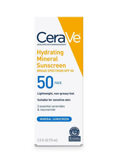 CeraVe Hydrating Mineral Sunscreen SPF 50 75ml